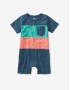 Plaid Buttoned Baby Romper