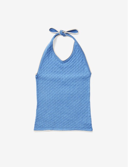 Gemma halter in blue jay