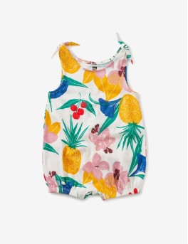Tie Shoulder Baby Romper