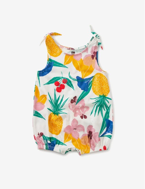 Tie Shoulder Baby Romper