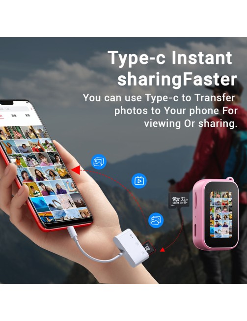 1080P 200MP Large Screen Sports Camera 90 Degree Wide Angle Children Thumb Camera Cycling Hiking Pet Recording Mini Camera