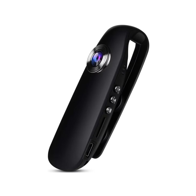 1080P HD Action Sports Camera with Built-in Battery and Rear Clip, 4K 30fps Video Capture