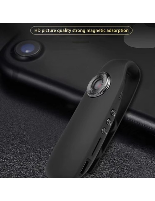 1080P HD Action Sports Camera with Built-in Battery and Rear Clip, 4K 30fps Video Capture