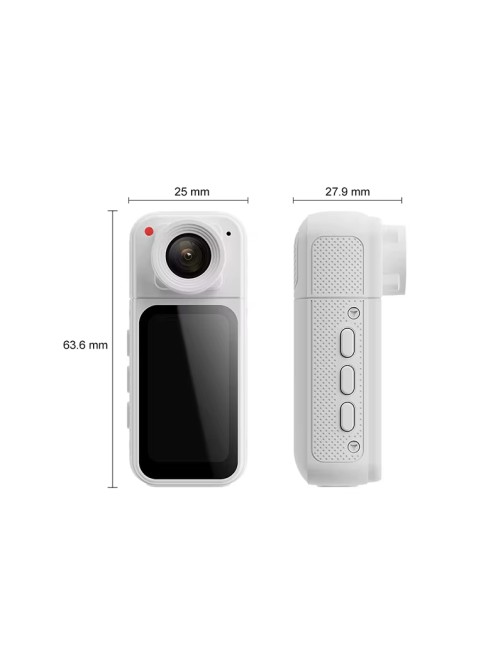 1.47 Inch Display 2.7K Magnetic Thumb Sports Camera ° Wide Angle Outdoor Hands-Free Bicycle Camera
