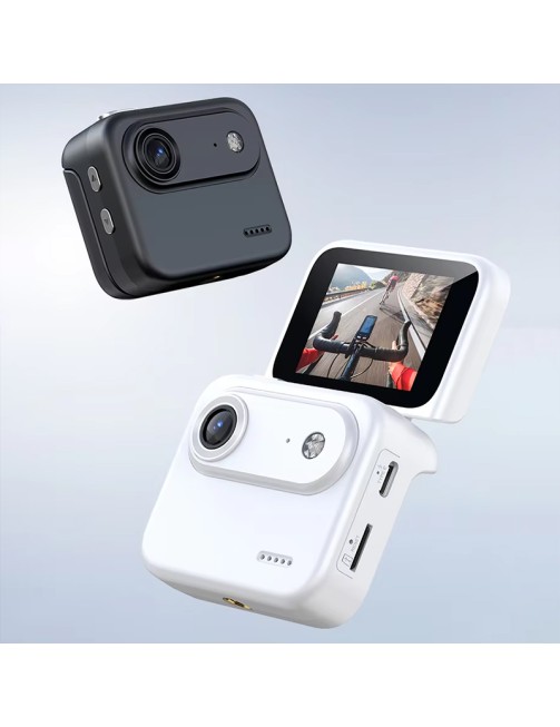 4K Mini Action Camera ° Wide Angle Stabilization Flip Screen Kids Camera