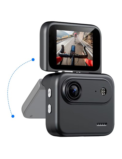 4K Mini Action Camera ° Wide Angle Stabilization Flip Screen Kids Camera