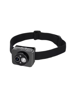 Head Mounted 1080p HD Sports Camera with LED Headlamp