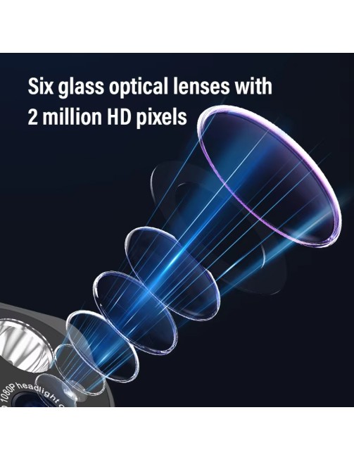 Head Mounted 1080p HD Sports Camera with LED Headlamp