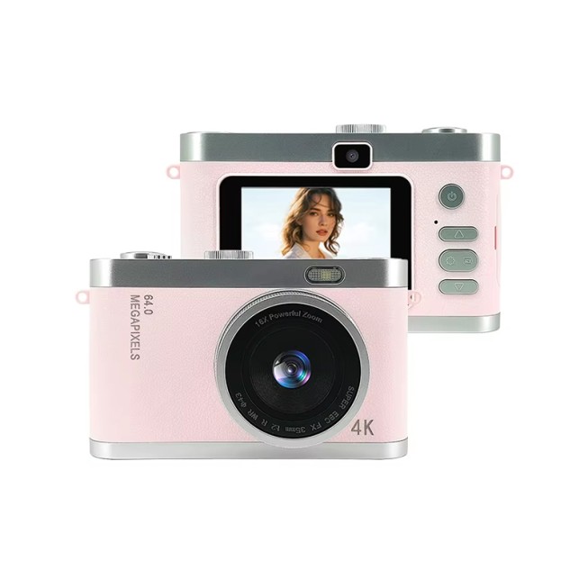 48MP Digital Camera 4K Video Recording Flip Screen Zoom Portable Photography Camera