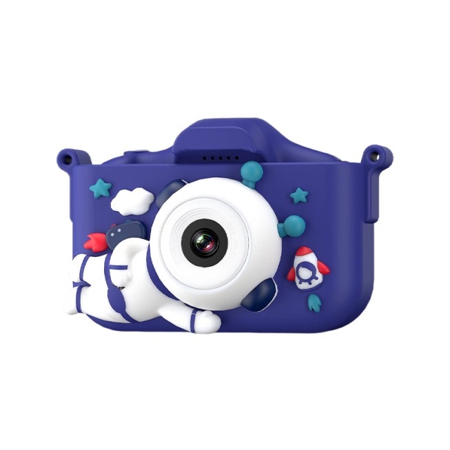 Children Cartoon Astronaut Silicone Camera HD Digital Mini 2 Inch 140 Degree Wide Angle Video Photo