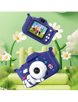 Children Cartoon Astronaut Silicone Camera HD Digital Mini 2 Inch 140 Degree Wide Angle Video Photo Children Cartoon Astronaut Silicone Camera HD Digital Mini 2 Inch 140 Degree Wide Angle Video Photo