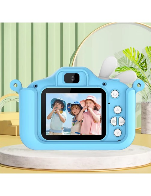 Kids Camera 1080p HD Digital Video Camera Built-in Games Cute Cartoon Mini Camera