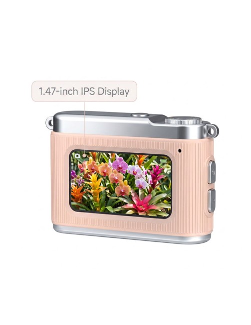 64MP Selfie Camera 2.5K HD Video Fill Light Slow Motion Compact Mini Camera