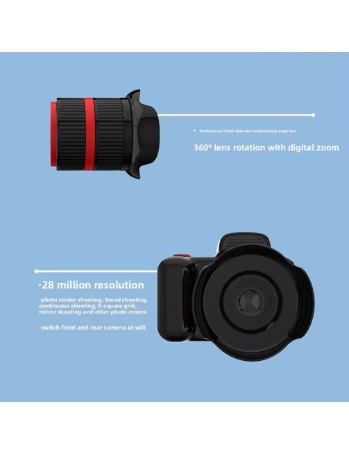 Children Digital HD Camera Mini Dual Lens DSLR Educational Toy