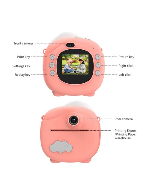 Kids Instant Print Camera Toy with Sensor and MP3 Function