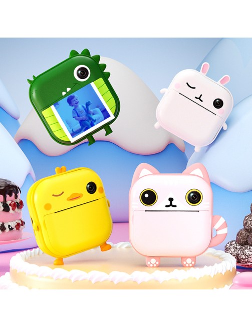 Smart Cartoon Mini Printing Kids Camera High Definition Digital 2.4 Inch Screen ABS