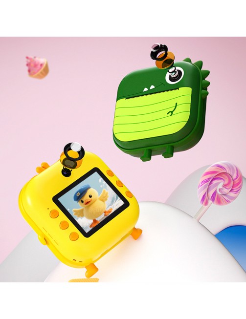 Smart Cartoon Mini Printing Kids Camera High Definition Digital 2.4 Inch Screen ABS