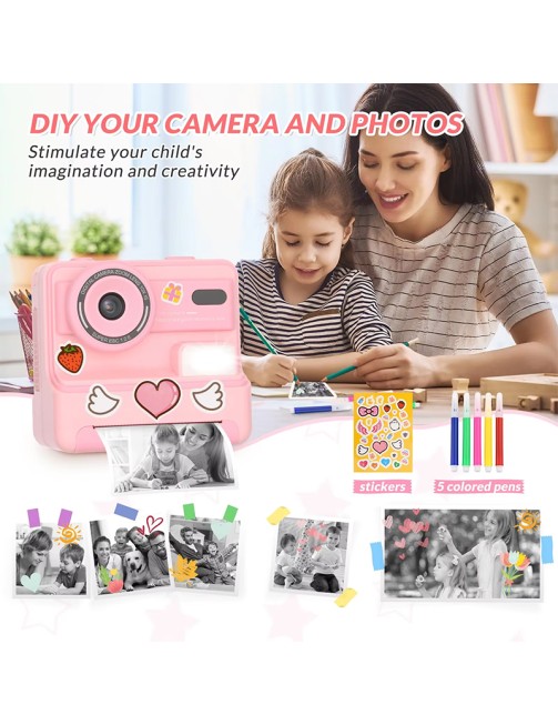 Kids Digital Instant Camera 1080P Video 48MP Photo Material