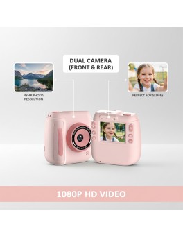 1080P HD Dual Lens Zero Ink Thermal Paper Drawing Kids Digital Camera 1080P HD Dual Lens Zero Ink Thermal Paper Drawing Kids Digital Camera