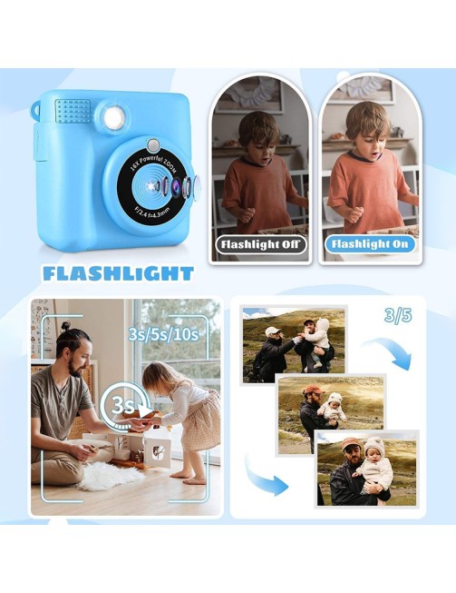Kids Instant Print Camera HD Safe Fun Photography