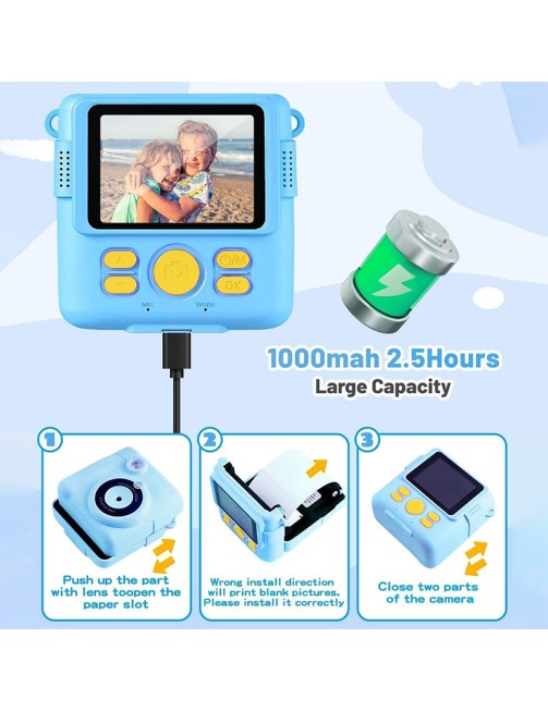 Kids Instant Print Camera HD Safe Fun Photography