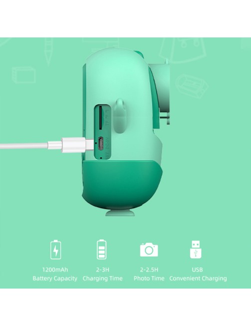 Portable Digital Camera with 1080p Video and Instant Printing – Includes Silicone Case