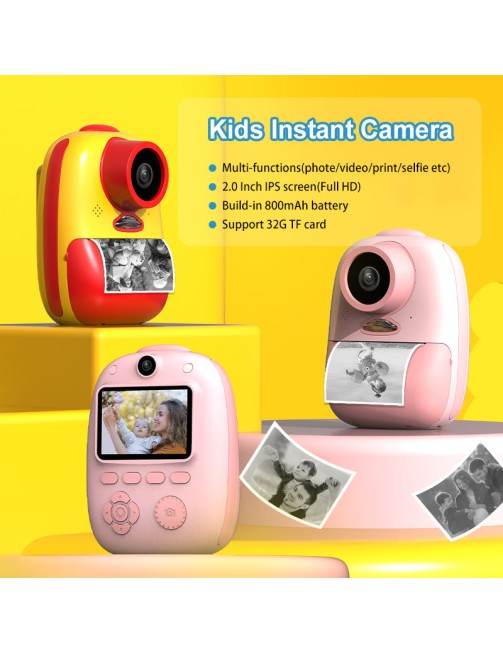 1080P 26MP Instant-Print Digital Camera for Kids