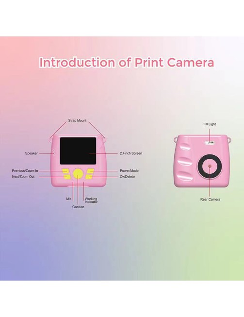 Kids Mini Instant Print Camera