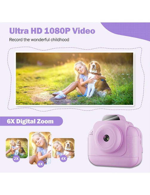 Kids Selfie Video Print Camera Fun Instant Imaging