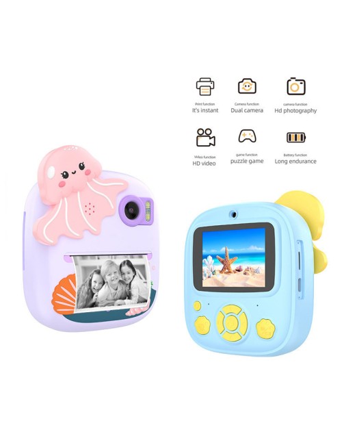 48MP 1080P HD Video Thermal Printing Photo Instant Camera Portable Mini Toy Camera for Kids