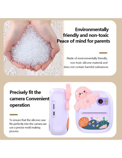 48MP 1080P HD Video Thermal Printing Photo Instant Camera Portable Mini Toy Camera for Kids