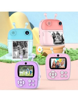 Kids Toy Instant Print Camera Mini Dual Lens HD Video Recording Thermal Photo Paper Kids Toy Instant Print Camera Mini Dual Lens HD Video Recording Thermal Photo Paper