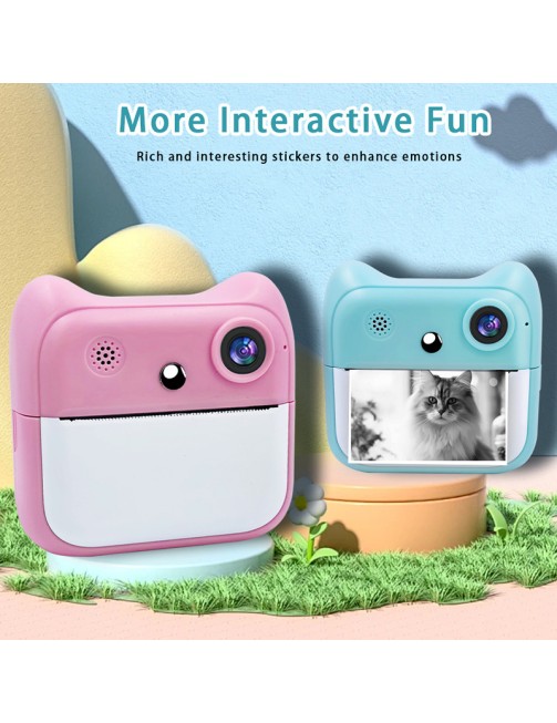 Kids Digital Print Camera 1080P Instant Print Photo