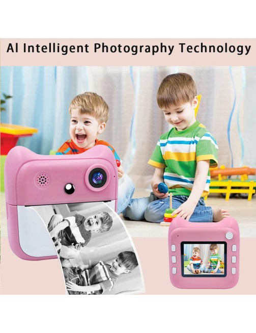 Kids Digital Print Camera 1080P Instant Print Photo