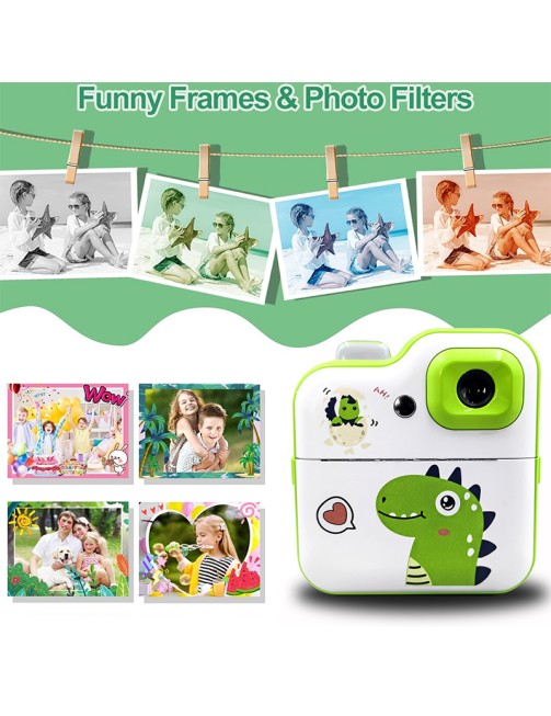 Children Mini Printer Instant Camera Action Picture Baby Video