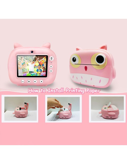 Instant Print Camera with Thermal Photo Paper 1080P HD Digital Camera for Kids