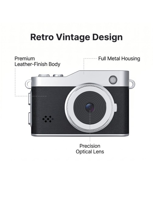 Thumb Camera 1.47 Inch 64MP Effects 1440P Keychain Camera Kids Camera