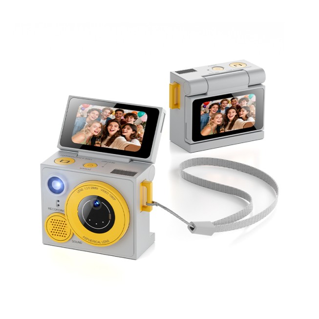 Mini Kids Keychain Camera 1080P HD Screen -C Fill Light 15 Languages