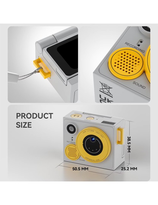 Mini Kids Keychain Camera 1080P HD Screen -C Fill Light 15 Languages