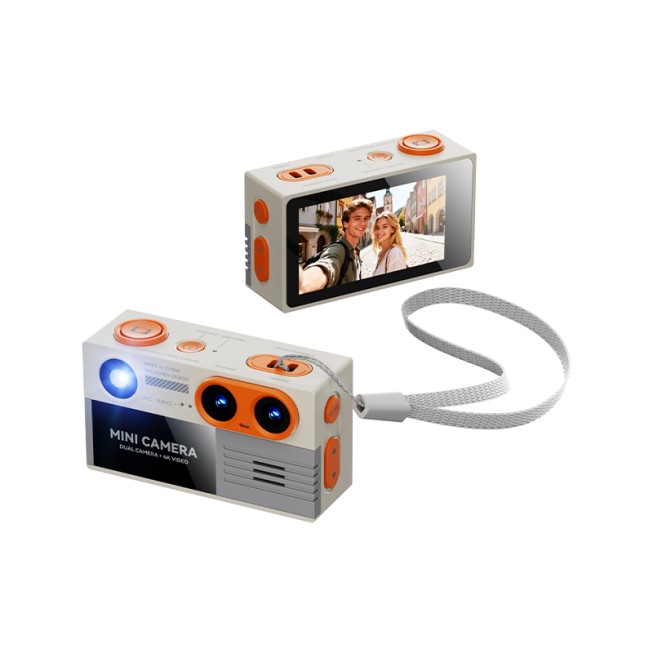 Wireless Thumb Camera 4K Dual Lens Children's Mini Camcorder