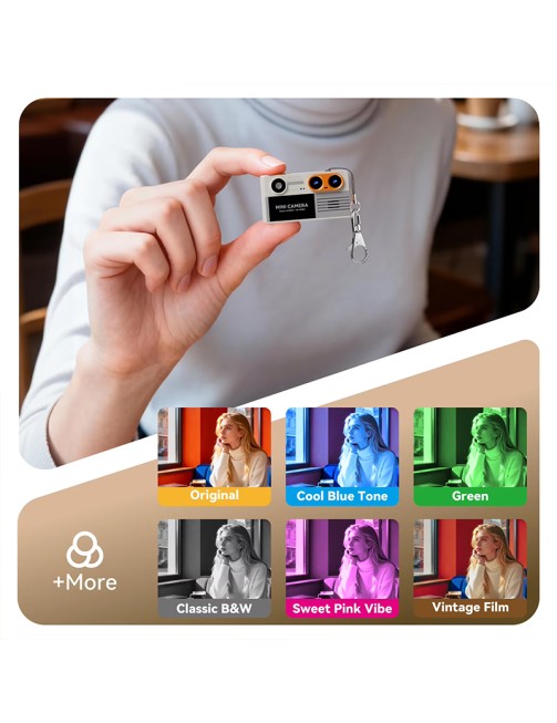 Wireless Thumb Camera 4K Dual Lens Children's Mini Camcorder