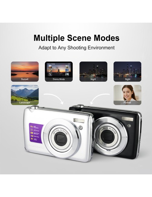 Portable Full HD 1080P Vlogging Camera 2.7 Inch Screen Rechargeable Mini Digital Camcorder