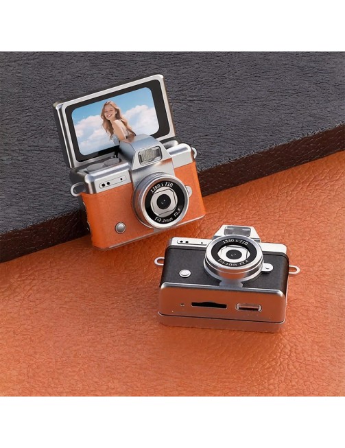 Vintage Look Mini Digital Camera 1.47 Inch Screen Rechargeable Supports 64G TF Card Outdoor Travel Toy Camera