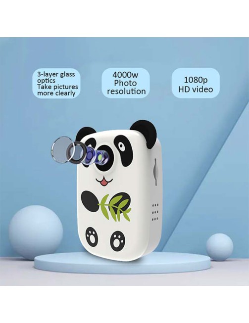 Panda Style 1.4-Inch Children's Mini Digital Camera Cartoon Thumb Music Camera