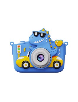 4800W 1080P Cartoon Dinosaur Kids Digital Camera Portable Mini Selfie Camera with Music and Game Functions