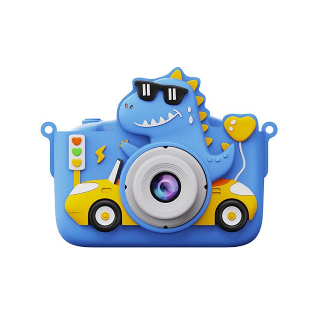 4800W 1080P Cartoon Dinosaur Kids Digital Camera Portable Mini Selfie Camera with Music and Game Functions