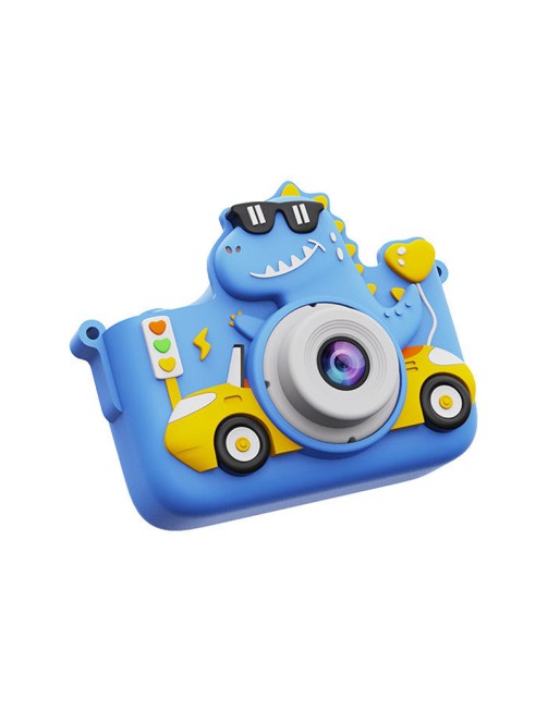 4800W 1080P Cartoon Dinosaur Kids Digital Camera Portable Mini Selfie Camera with Music and Game Functions