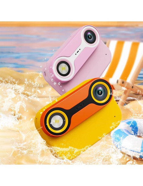 Children Waterproof Dive Camera Dual Lens 1080p HD Screen 2.4-Inch