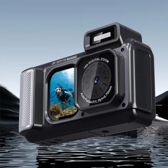 IPX68 Underwater Camera 2.88-Inch Screen 18X Zoom Digital Waterproof Camera for Snorkeling 8K Resolution IPX68 Underwater Camera 2.88-Inch Screen 18X Zoom Digital Waterproof Camera for Snorkeling 8K Resolution