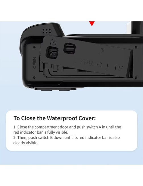 IPX68 Underwater Camera 2.88-Inch Screen 18X Zoom Digital Waterproof Camera for Snorkeling 8K Resolution